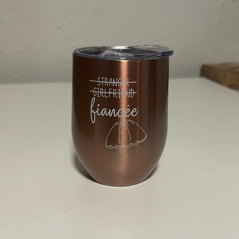 Fiancée Insulated Tumbler - Rose Gold